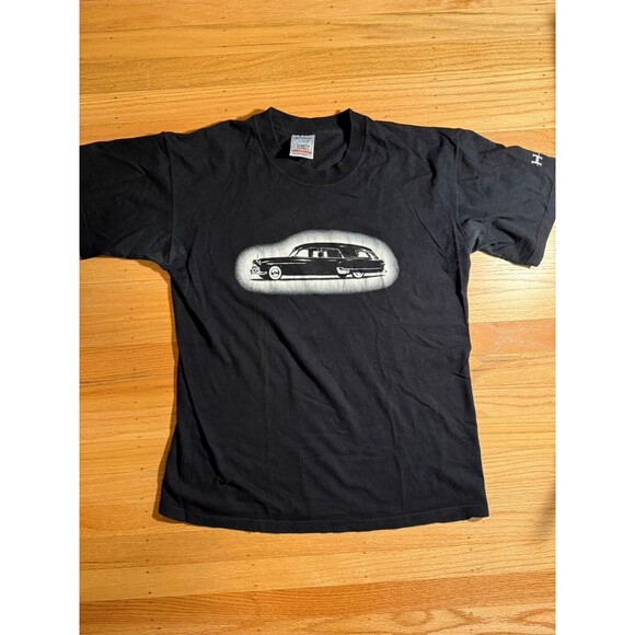 Vintage Rare HIM Hearse Lashes To Ashes Heartagram Men's T-shirtBam Margera